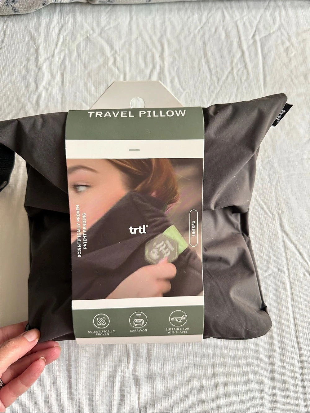 trtl Travel Pillow Black NWT